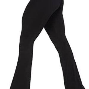 Sunzel Flare Leggings, Crossover Yoga Pants with Tummy Control, High Waisted and Wide Leg, No Front Seam