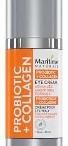 Maritime Naturals Probiotic + Collagen Eye Cream with Organic Aloe & Hyaluronic Acid, Nourishing Eye Cream for Women and Mens Skin Care, Collagen Cream for Brighter Eyes, Organic Skincare, 30ml