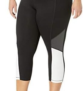 Just My Size Womens Active Pieced Stretch Capri