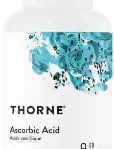 Thorne Ascorbic Acid (One Gram) - Vitamin C Supplement for Antioxidant Support and Healthy Immune Function - 60 Capsules