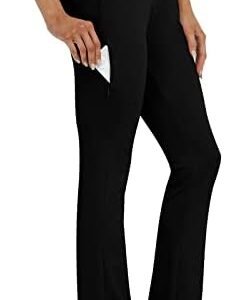 MoFiz Women Golf Pants Stretch Business Casual Pants Yoga Dress Pants Elastic Waist Bootcut Trousers