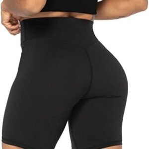 Sunzel High Waist Biker Shorts for Women No Front Seam Soft Yoga Workout Gym Bike Shorts Tummy Control Squat Proof