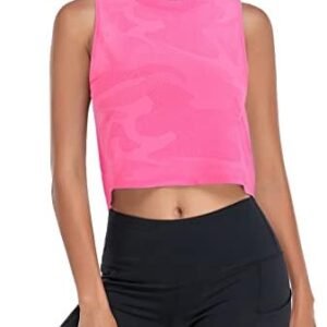 LURANEE Womens Workout Crop Top Cool Athletic Yoga Running Sports Tank Tops…