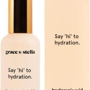 Hyaluronic Acid Serum (50ml) Hydrating Hyaluronic Acid Serum for Face - Acide Hyaluronique Face Serum - Anti Aging Serum to Hydrate, Remove Fine Lines, Wrinkles, Boost Collagen by grace and stella