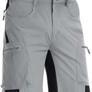 MAGNIVIT Men's Cargo Hiking Shorts Biker Shorts Quick Drying Above Knee Work Shorts with Multi-Pockets