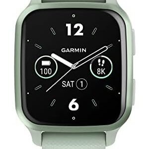 Garmin Venu® Sq 2 GPS Smartwatch, All-Day Health Monitoring, Long-Lasting Battery Life, AMOLED Display, Cool Mint