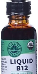 Vimergy B12, 30 Servings – Alcohol Free B-12 Liquid Vitamin - Supports Brain Energy, Nervous System, Cognition & Memory - Gluten Free, Non-GMO, Vegan & Paleo Friendly - Naturally Sweet Flavor (30 ml)