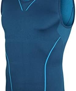 HomyComy Men's Compression Tank Tops Athletic Muscle Shirts Sleeveless Fitness Bodybuilding Base Layer Tops