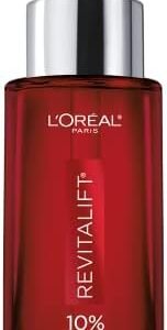 L’Oréal Paris Glycolic Acid Face Serum, Revitalift Triple Power LZR, With 10% Pure Glycolic Acid to Exfoliate and Reduce the Look of Wrinkles, Skincare, 30 Millilitre