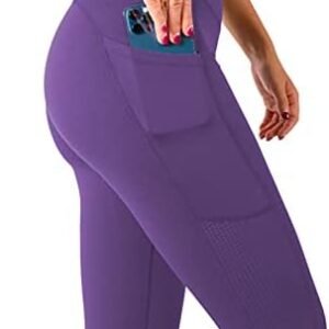 SEEMLY High Waisted Leggings with Pockets for Tummy Control | Breathable Yoga Pants Pack of 01