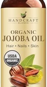 Handcraft USDA Organic Jojoba Oil - 100% Pure & Natural Jojoba Oil for Skin, Face, and Hair - Deeply Moisturizing Anti-Aging Jojoba Oil for Men and Women - 236 ml