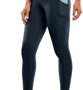 CRZ YOGA Women's Brushed Naked Feeling Workout Leggings 25 Inches - High Waist Matte Soft Yoga Leggings with Pockets