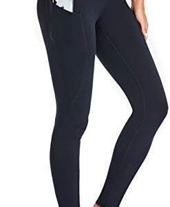 Occffy Leggings for Women High Waist Yoga Pants with Pockets Workout Tummy Control Femme Gym Running Tights CK888