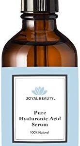 JOYAL BEAUTY Hyaluronic Acid Serum for Face Skin Lips Eyes. 100% Pure HA Anti-Aging Serum. 2 Types of Hyaluronic Acid with High and Low Molecular Weight to Maximize Absorption and Hydration (2 OZ)