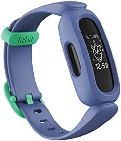 Fitbit Ace 3 Activity Tracker for Kids 6+, Blue/astro Green, One Size
