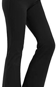 Promover Bootleg Yoga Pants Womens Flare Leggings High Waisted Tummy Control Bootcut Dress Pants