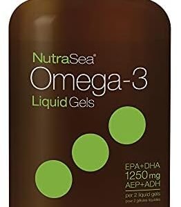 Nature's Way NutraSea Omega 3 Supplement Liquid Gels, Fresh Mint, 150 Soft Gels