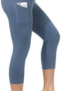 Dragon Fit High Waist Yoga Leggings with 3 Pockets Tummy Control Workout Running Yoga Pants for Women