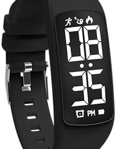 Fitness Tracker Kids Watch for Boys Girls Step Counter Pedometer Waterproof Fitness Watch Sports Activity Tracker for Kids Ideal Gifts for Teen Boys Girls
