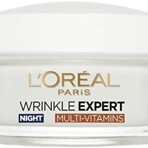 L'Oreal Paris Anti-Aging Face Cream 65+, Night Skincare, Wrinkle Expert, With Multi-Vitamins to Reduce the Look of Deep Wrinkles, 50mL