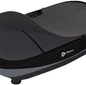 LifePro Rumblex Max 4D Blue Vibration Plate Exercise Machine with Loop Resistance Bands - Full Body Workout Equipment for Home Fitness, Shaping, Training, Recovery, Weight Loss