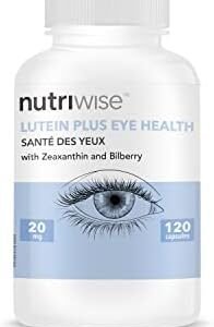 Nutriwise High Potency Lutein Plus Eye Health Formula (Lutein, Bilberry, Zeaxanthin) 120 capsules