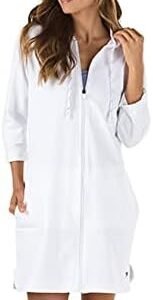 Speedo Women's Hooded Aquatic Fitness Robe and Cover-Up, with Full Front Zip