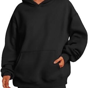 EFAN Womens Oversized Sweatshirts Pullover Hoodies Fleece Sweaters Long Sleeve With Pockets Winter Fall Outfits Y2k Clothes