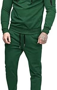 COOFANDY Men's Tracksuit 2 Piece Hooded Athletic Sweatsuits Casual Running Jogging Sport Suit Sets