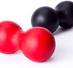 Peanut Massage Ball Roller, Double Lacrosse Ball, Acupoint Myofascial Release Muscle Knot Relaxer Mobility Trigger Point for Physical Therapy Self Deep Tissue Manual Massager Equipment Tool Set
