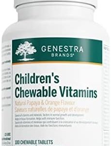 Genestra Brands - Children's Chewable Vitamins - Vitamin-Mineral Supplement - 100 Chewable Tablets - Papaya and Orange Flavour