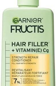 Garnier Fructis Hair Filler + Vitamin C Strength Repair Sulfate-Free Conditioner, for Weak Damaged Hair, up to 4X Less Breakage & 79% More Strength, 300ml