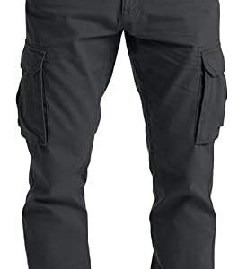 Mens Cargo Pants Casual Loose Soft Pocket Athletic Jogger Outdoor Trousers Cool Fitness Tactical Twerking Active Pants