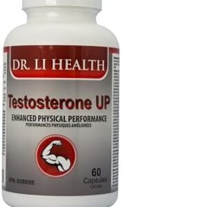 Testosterone UP, Dr. LI Health 60 Capsules, Natural Supplement for Male Health- Tribulus Terrestris, Tongkat Ali, Maca, Horny Goat Weed, Ginseng, DIM. Specially Formulated To Enhance Physical Performance, Boost Libido, Burn Fat - Natural Testosterone Supplements for Men - 60 Capsules