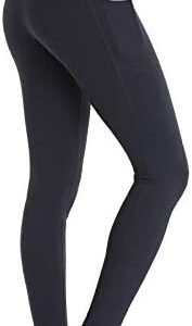 Ollrynns High Waist Yoga Pants with 2 Side Pockets for Women Non See Through Workout Leggings Tummy Control Workout Tights