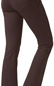 nuveti Women's High Waisted Boot Cut Yoga Pants 4 Pockets Workout Pants Tummy Control Women Bootleg Work Pants Dress Pants