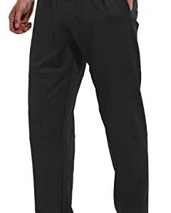 HODOSPORTS 32"/34"/36" Inseam Tall Mens Sweatpants Zipper Pocket Extra Tall Joggers Workout Pants