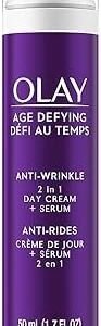 Olay Age Defying Day Face Cream, Anti-Wrinkle 2-in-1 with Face Serum with Vitamin B3, Niacinamide, 50 ml