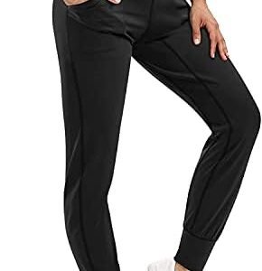 Nebility Women’s Jogger Yoga Pants High Waisted Sweatpant with Pockets Workout Tights Tapered Lounge Pants Loose Leggings