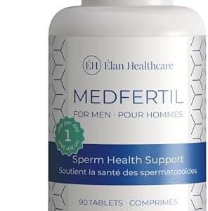MedFertil for Men, 90 Tablets, Male Fertility Supplement, Natural Prenatal Multivitamins(3 Months Supply), Elan Healthcare