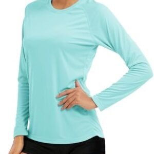 MAGCOMSEN Women's Long Sleeve Shirts UPF 50+ Sun Protection Shirts for Hiking Fishing Workout Rash Guard