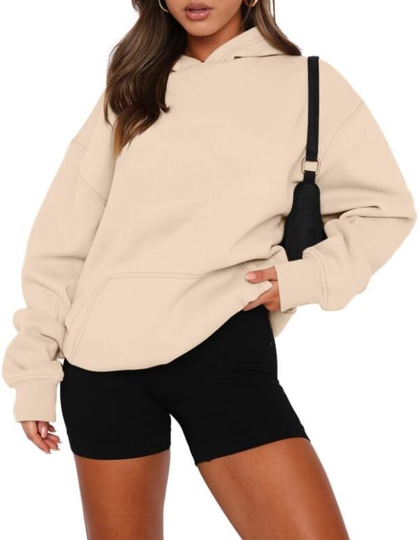 BETTE BOUTIK Womens Oversized Sweatshirts Fleece Hoodies Long Sleeve Shirts Pullover Fall Clothes with Pocket - Image 3