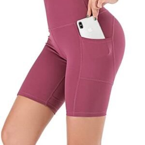 Sigeeya Women's High Waist Yoga Leggings with 3 Pockets, Tummy Control Compression Leggings, Workout Running Gym Sports Pants
