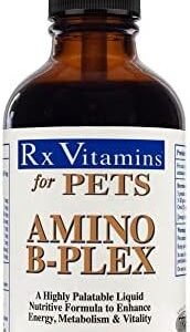 Rx Vitamins Amino B Plex for Pets - B Vitamin Complex Plus Amino Acids for Dogs & Cats - Vitamin Supplements for Dogs' & Cats' Total Body Support - 4 oz