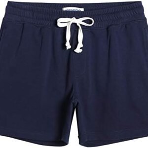 MaaMgic 5.5" Mens Athletic Gym Shorts with Pockets,Elastic Waist Quick Dry Breathable Workout Short Pants