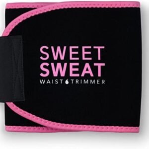 Sports Research Sweet Sweat Waist Trimmer Waist Trainer for Women & Men - Sweatband Body Wrap - Workout Sweatband Belt