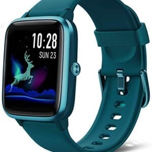 Fitpolo Smart Watch Fitness Tracker 1.3" Color Touchscreen Heart Rate Monitor IP68 Waterproof Step Sleep Trackers Calorie Burned Counter Smartwatch for Women Men