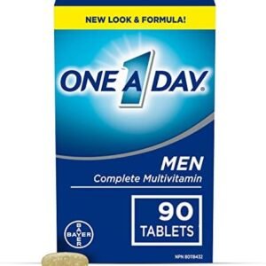 One A Day Multivitamin for Men - Daily Vitamins For Men - Men's Multivitamin With Vitamin A, Vitamin C, Vitamin D and Zinc for Immune Support, Vitamin E, B12, Magnesium, Lycopene Calcium, 90 tablets