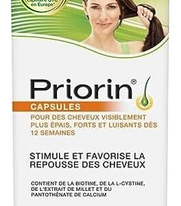 Priorin Hair Growth Vitamins With Biotin - Hair Vitamins To Stimulate Hair Growth For Men And Women, Decrease Of Hair Loss After Washing, Contains Biotin For Hair Growth, 3x60 Count, 3 Month Supply