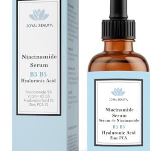 JOYAL BEAUTY 5% Niacinamide Serum (B3) 5% B5 Gel with 1% Hyaluronic Acid Serum and 1% Zinc for Face Skin Pores Spots Tones Textures Hydrating Smoothing